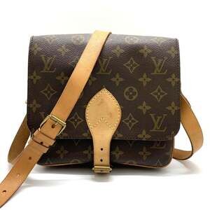 LOUIS VUITTON Authentic Brown Monogram Canvas Shoulder Bag